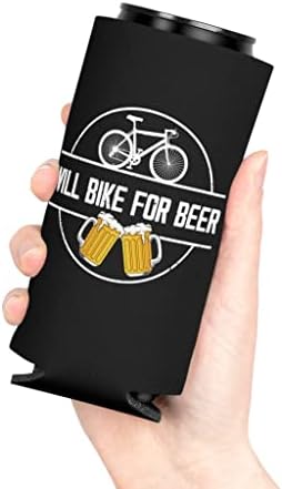 חידוש שרוול בירה קיר יותר יפעל לרכוב על אופניים לגלגלי בירה דוושות חובב פחית משעשעת מצחיקה