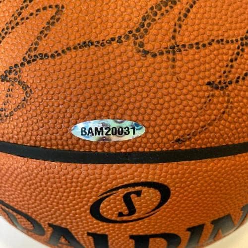 מייקל ג'ורדן חתם על משחק Spalding הרשמי של NBA כדורסל UDA סיפון עליון COA - כדורסל חתימה