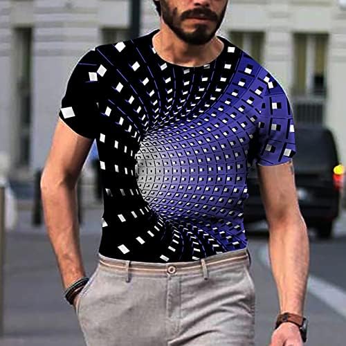 אימון חולצות T לגברים מזדמנים 3D חולצת טריקו דיגיטלית מודפסת