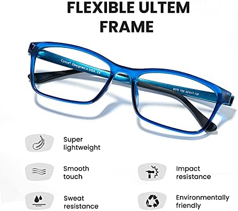 כחול אור משקפיים מחשב משקפיים חסימת מסגרת מרובעת ברור עדשה קל במיוחד משקפי