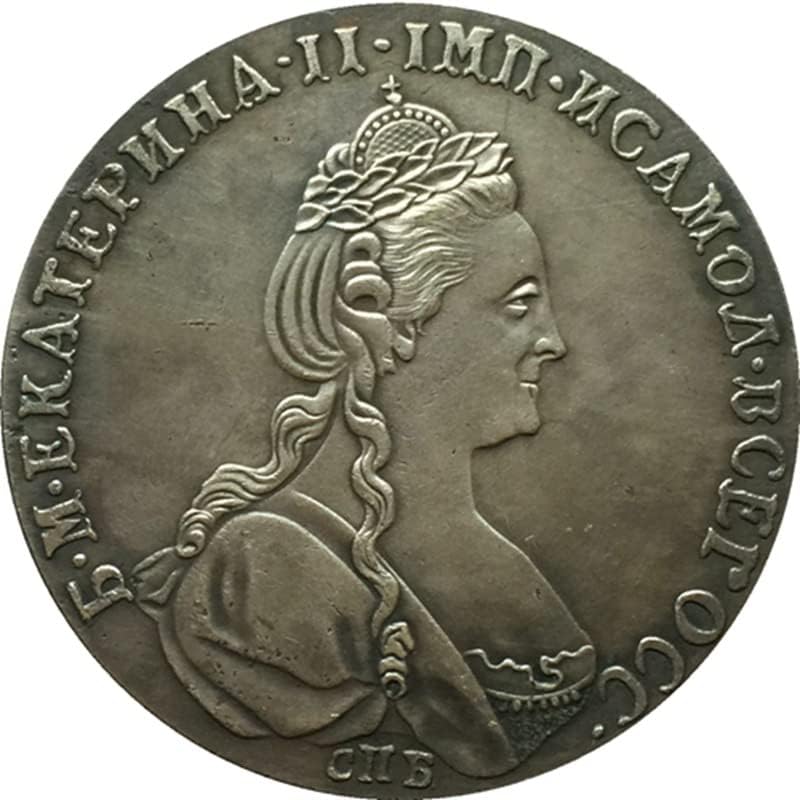 מטבע עתיק רוסי 1780 מטבע רובל