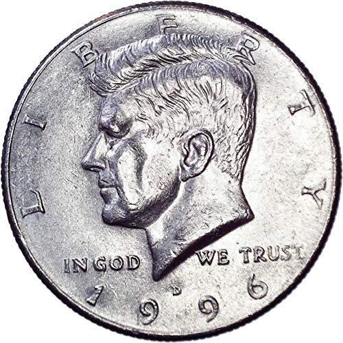 1996 D Kennedy Half Dollar 50c מבריק ללא מחזור