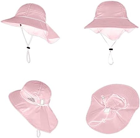 פעוטות בנות בנות רחבות שולי קיץ כובע שמש כובע גלישה כובע גלישה UPF 50+ כובעי ספורט מים להקות כובע לילדים