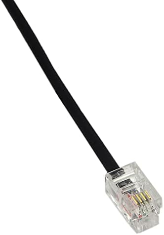 חתיכת מיומן RJ9 זכר עד 2 קו מפצל מחבר 4P4C נקבה, מתאם כבלים של סיומת אוניברסלית לטלפון