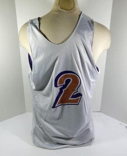 משנת שנות התשעים יוטה ג'אז 2 הוציא תרגול לבן סגול ג'רזי הפיך 3XL 91 - משחק NBA בשימוש