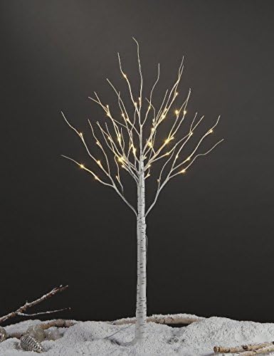 LightShare 4 מטר 6 רגל ועץ ליבנה 8 רגל, לבן חם, לבית, חבילה של 3, פסטיבל, מסיבות וקישוט חג המולד, שימוש פנים וחוץ בחוץ