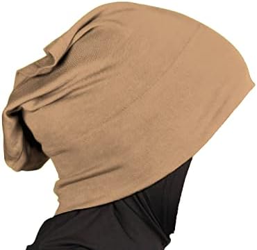 גופיית Mybatua al-Amira Cap viscose מתחת לכובע Hijab Cap Band Tube Cap Cap Muslim גודל חינם Bonnet 1 Piece HB-001