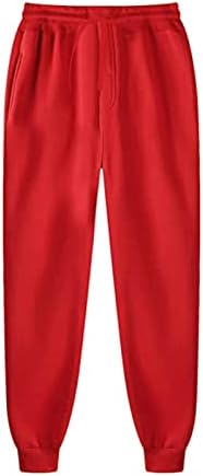 GAXDETDE גברים ונשים ספורט חליפות סתיו וחורף פנאי חורף מכנסי סוודר עם ברדס עם גדילים חליפת גברים בגדול וגבוה אדום