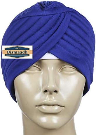 Bismaadh מיידי Readymade טורבן לגברים ונשים עוטף ראש עוטף קלות קלות.