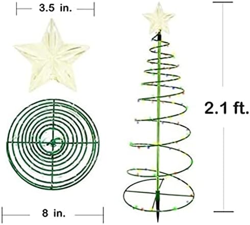 xiqinp קישוט עץ חג המולד גן אור זוהר, למסיבת חתונה לפטיו חג המולד מחוץ לשולחן הבית עיצוב שולחן, עץ חג המולד מיתר חוט ליגה, צהוב