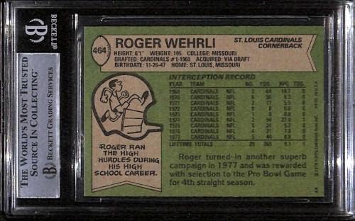 464 Roger Wehrli - 1978 כרטיסי כדורגל Topp