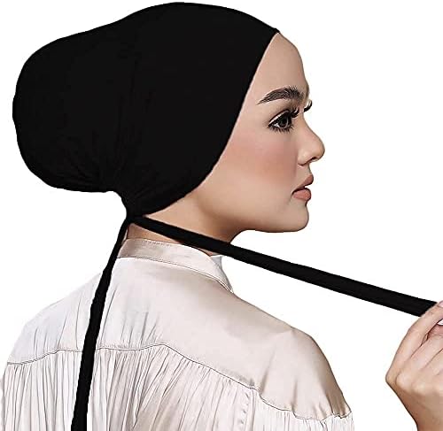נשות הופור תחת כובע הצעיף כובע חיג'אב מוסלמי אסלאמי תחת כובע חיג'אב צעיף עם סגירת קשירה