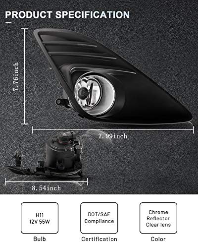 אוטומטי ערפל אורות עבור 2012-2014 טויוטה קאמרי 2 יחידות יצרן ציוד מקורי החלפת ערפל מנורות