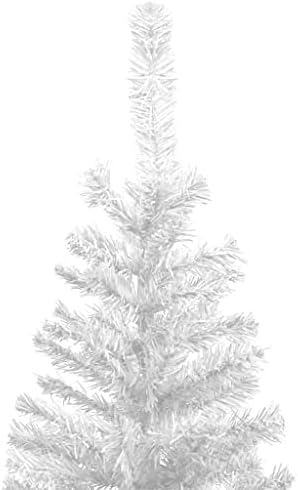 עץ חג מולד מלאכותי עם נוריות LED & Set L, קישוטים לחג חג המולד, עצי חג מולד מסחריים, קל לאחסון, לקישוטים בחוץ ובקורה, לובי, בר, גן, 94.5 לבן