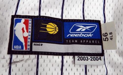 2003-04 אינדיאנה פייסרס משחק ריק הונפק ג'רזי לבן 56 263 - משחק NBA בשימוש
