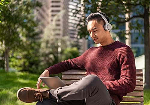 אוזניות סיסקו 730, אוזניות Bluetooth כפולות באוזן עם מארז, מתאם Bluetooth USB-A HD, כבלים USB-A ו- 3.5 ממ, פלטינה, אחריות לאחריות מוגבלת לשנה אחת