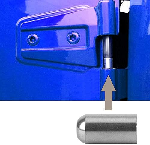מדריכי סיכת דלת תואמים לרינגלר, ציר נירוסטה ציר דלתות מדריך ציר אנטי-רוסט לשנים 1997-2022 Wrangler JK JKU JL JLU TJ-4 PCS