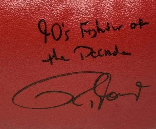 מייק טייסון ורוי ג 'ונס ג' וניור חתמו על כפפת האוורלאסט האדומה ג ' יי. אס. איי ומייק טייסון הולוגרמה כפפות אגרוף חתומות