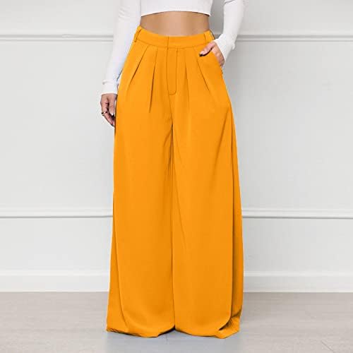 פלוס גודל רחב רגל מכנסיים מתאימים לנשים נשים צבעוניות מקסי