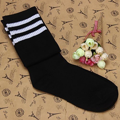 אילוגו 1 זוג ירך גרבי גרביים גרביים על בנות ברך כדורגל גרבי כדורגל שחורות גרבי נשים