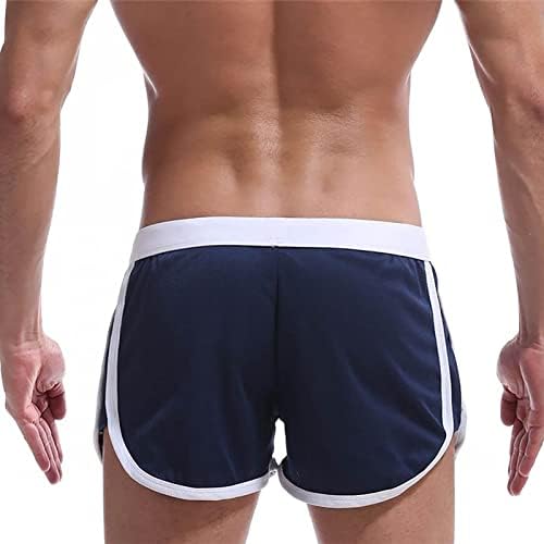 מכנסיים קצרים של טרקלין לגברים רטרו פסי רטרו מכנסיים אתלטי אימון מכנסי כושר קצרים אימונים קלים משקל נושם תחתיות שינה