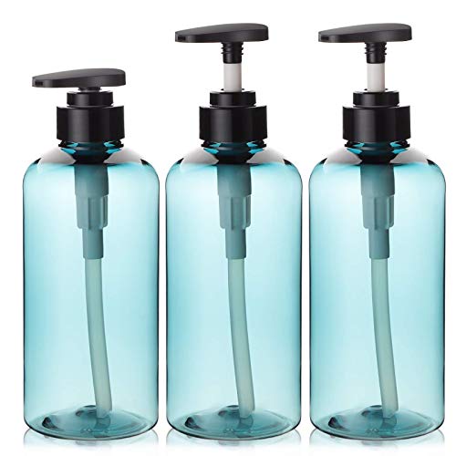 6 בקבוקי מקלחת חבילה ניתנים למילוי מחדש, Segbeauty 16.9oz ו- 10.1oz מתקן סבון נוזלי לחדר אמבט