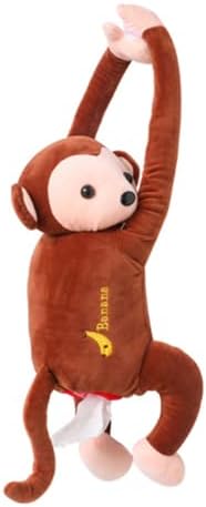 נטורמן יצירתיות צעצועים קטיפה מחזיק רקמת קוף קוף, קופסת רקמות מפיתת של אנימה מצוירת, מחזיק אחסון מגבות נייר נייר חיה לאביזרי אמבטיה ביתיים