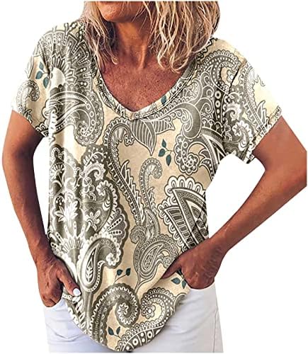 חולצת טופ חולצה לנשים סתיו ביגוד קיץ שרוול קצר נגד צוואר כותנה חולצה מזדמנת כותנה 04 04