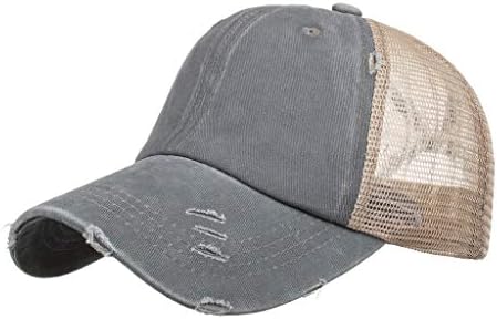 כובעי יוניסקס לגברים נשים בצבע אחיד כובע שמש כובע בייסבול מתכוונן רשת כובע הגנה מפני כובע כובע הופ הופ כובע