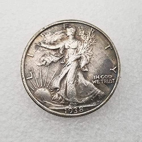 מלאכות עתיקות 1938-D פסל של חירות מטבע זיכרון מטבע דולר דולר