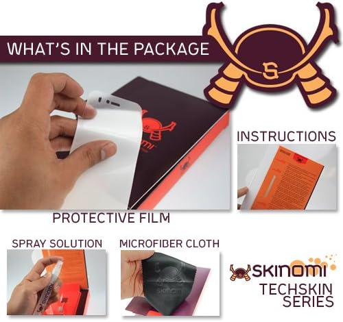 מגן מסך Skinomi התואם ל- Skytex Skypad Alpha 2 ברור Techskin TPU Anti-Bobble HD סרט