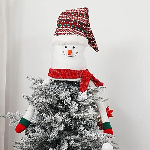 קישוטי חג המולד של DBYLXMN עץ חג המולד עליון כוכב זקן איש שלג קישוט קישוטים לקישוטים למסיבות לנשים