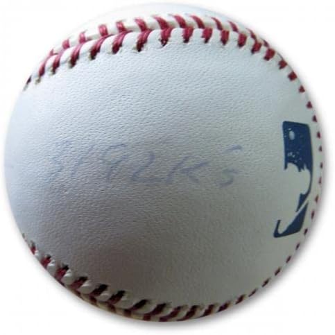 פרגי ג'נקינס חתום על חתימה עם חתימה MLB בייסבול קאבס HOF 91 3192 KS JSA AC71295 - כדורי חתימה