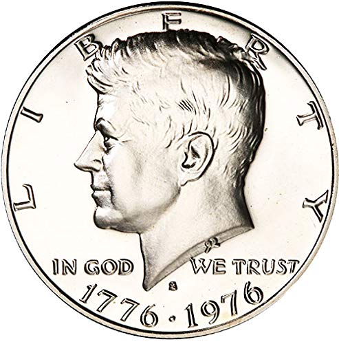 הוכחת כסף משנת 1976 קנדי ​​קנדי ​​ביסנטניאל בחירת חצי דולר בחירה מנטה ארהב