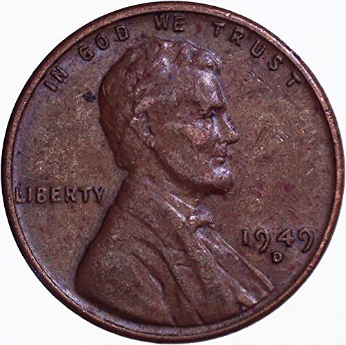 1949 ד לינקולן חיטה סנט 1 ג מאוד בסדר