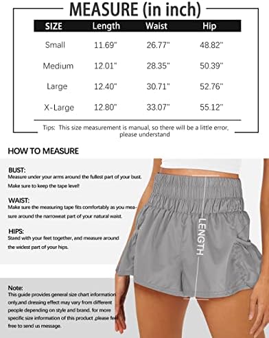 Automet Womens High מותן מכנסיים אתלטים קצרים מזדמנים ריצת קיץ רצים קצרים מהיר אימון כושר יבש מכנסיים קצרים עם כיסים 2023