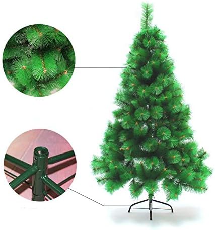 עץ חג המולד מלאכותי של יומו, מחט אורן פרימיום עץ אורן עם אורות מיני ברורים לבית, משרד, חנויות ומלונות אדומים 150 סמ