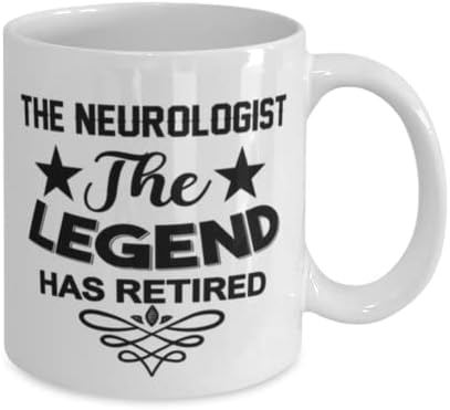 נוירולוג ספל, האגדה יש בדימוס, חידוש ייחודי מתנת רעיונות לנוירולוג, קפה ספל תה כוס לבן