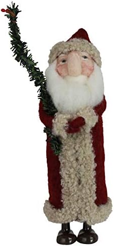 הומארט 0428-0 סנטה חגיגי עם עץ גבוה, גובה 11.5 אינץ ', לבד