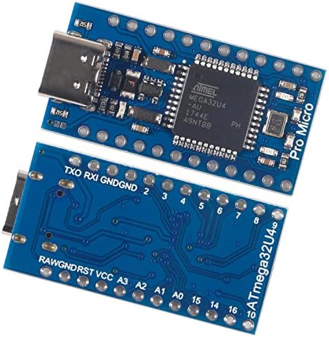 6PCS Pro Micro עבור Atmega32U4 5V 16MHz Bootloaded IDE Micro USB Pro Micro פיתוח לוח מיקרו -בקר התואם לחיבור סידורי מיקרו עם כותרת סיכת Arduino