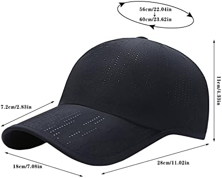 ZPERVOBA גברים ונשים אופנה קיץ חיצונית קרם הגנה מזדמן כובעי בייסבול כובעי כובעי כובעים שחור שחור
