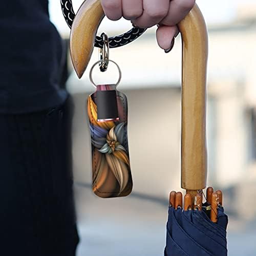 מחזיק צ ' פסטיק בצבעי מים פרפר דק ניאופרן שפתון מחזיק מחזיקי מפתחות קליפ על שפתון שרוול פאוץ