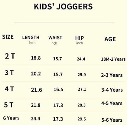 פעוט בני בנות מכנסי טרנינג ילדים פעיל רצים ילדים ספורט מכנסיים למתוח מותניים רך כותנה 1-6 שנים