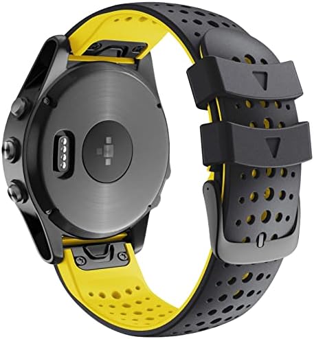 שחרור מהיר של AMSH EasyFit Silicone Watch Bandstrap Strap עבור Garmin Fenix ​​7x 7 6x Pro 5 5x Plus 935 צמיד שעון חכם 22/26 ממ