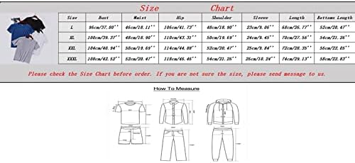 פיג'מה של Stoota Mens שרוול קצר צבע אחיד חליפה לבוש מזדמן לביש, חולצת טי עגולה של צוואר ומכנסיים קצרים סט אימונית