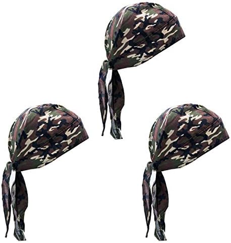 כובעי גולגולת מותג פיל- כותנה בדוגמת וצבעים רגילים, חבילה של 3