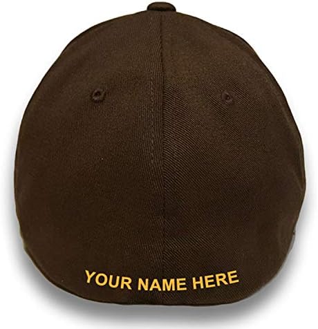 שירות החבילות של בראון יונייטד מותאם אישית קדמי ואחורי מצויד בכובע בייסבול חום