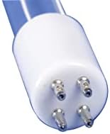 מנורת אור UVC 185 ננומטר עם 253.7 ננומטר נורה קוורץ UV מנורת קצה צינור T5 15 ממ, קוטר צינור, קרמיקה G10Q 4 פינים מכסה מנורה אוניברסלית פוטו-אוקסיגן צינור מנורה קטליטית
