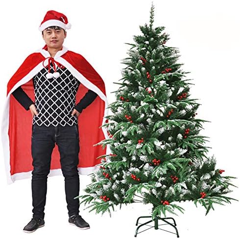 עץ חג המולד המלאכותי של דולפליי, עצים מעוטרים עם אשוחית צירים, עץ מלא מלא מעמד מתכת-180 סמ