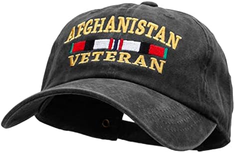 e4Hats.com אפגניסטן ותיק סרט רקום שטף כותנה פליז אבזם כובע